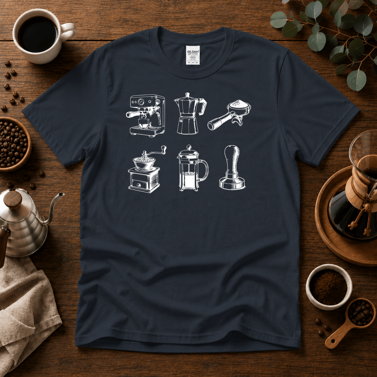 Coffee Gear T-Shirt - Design By Tomi
