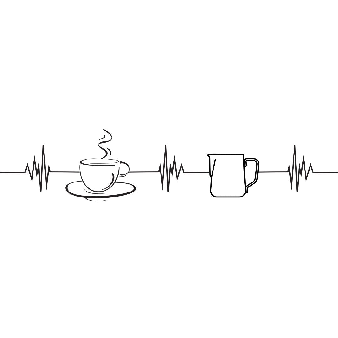 Coffee Heart Beat T-Shirt - Design By Tomi