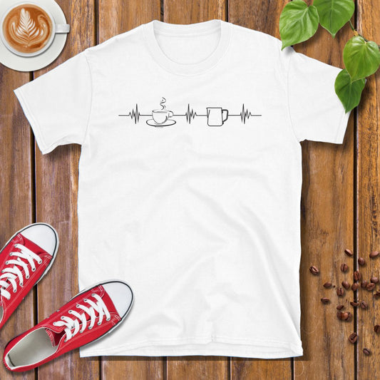 Coffee Heart Beat T-Shirt - Design By Tomi