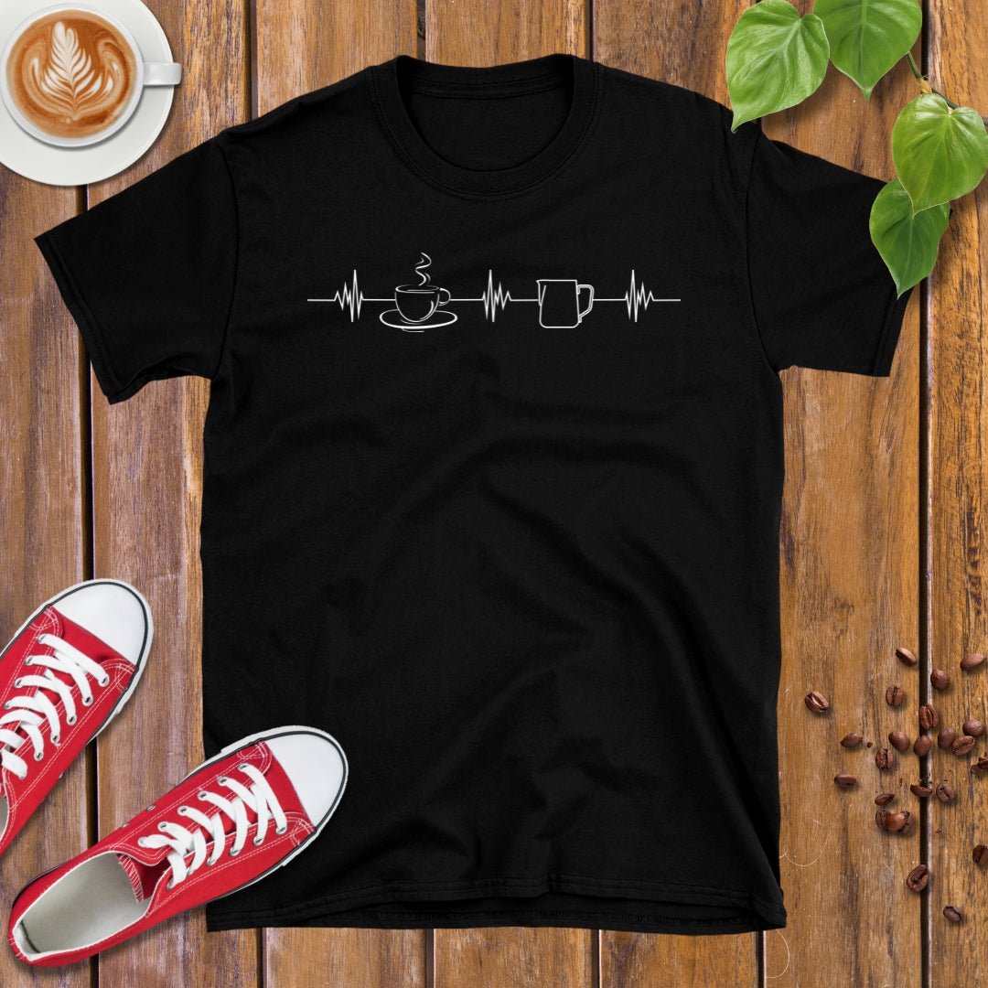 Coffee Heart Beat T-Shirt - Design By Tomi