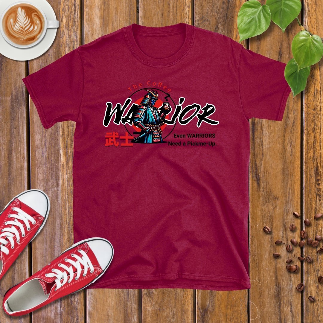 Coffee Warrior T-Shirt – Samurai - Design By Tomi