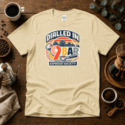 Dialled In 9 Bar - Espresso Society Coffee T-Shirt - Design By Tomi