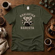 Koalafied Barista Coffee T-Shirt - Design By Tomi