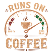 Runs On Coffee T-Shirt - Design By Tomi