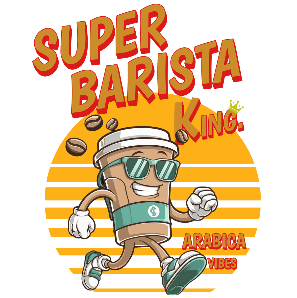 Super Barista T-Shirt - Design By Tomi